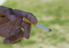 Přestat kouřit má smysl i po diagnóze rakoviny. Odborníci žádají léčbu závislosti jako součást onkologické péče Ruka držící zapálenou cigaretu – ilustrační fotografie