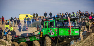 Nákladní vozidlo při závodu Truck Trialu